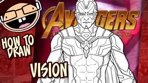 How To Draw Vision Avengers Infinity War Narrated Easy Step By