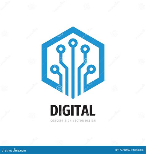 Data Digital Electronic Technology Vector Logo Template For Corporate