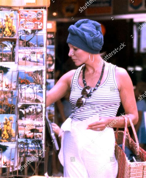 Joan Collins St Tropez France 1980s Editorial Stock Photo Stock Image
