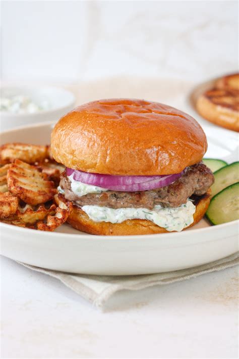 How To Make Lamb Burgers With Tzatziki Sauce The Midwest Kitchen Blog