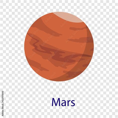 Mars Planet Icon Flat Illustration Of Mars Planet Vector Icon Stock