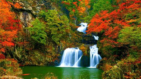 Autumn Waterfalls Wallpapers Wallpaper Cave