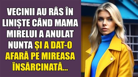 Vecinii au râs în liniște când mama mirelui a anulat nunta și a dat o