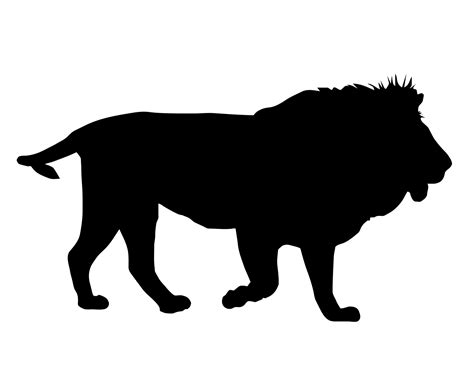 Lion Black Silhouette Free Stock Photo Public Domain Pictures