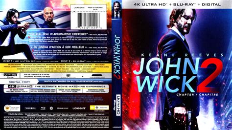 John Wick 2 4k 2017 Blu Ray Cover And Labels Dvdcovercom