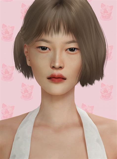 Asian Set ･ω･ Obscurus Sims The Sims 4 Skin Sims Hair Sims