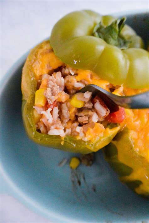 Easy Stuffed Peppers The Dish Next Door Recipe Stuffed Peppers