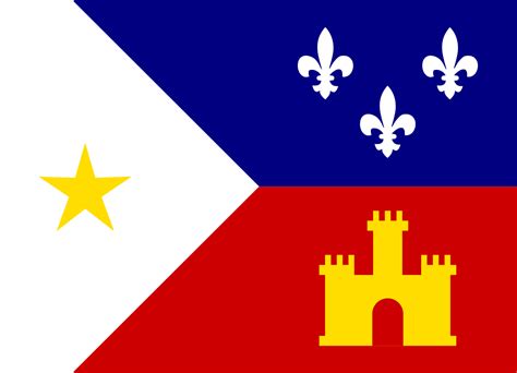 The Flag Of Acadiana The Ethnically Cajun Region Of Louisiana R