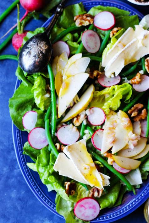 French Salad With Brie And Pears Is A Wonderful Option For Those Nights