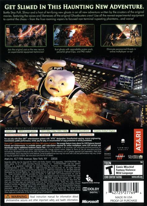Ghostbusters The Video Game 2009 Playstation 3 Box Cover Art Mobygames