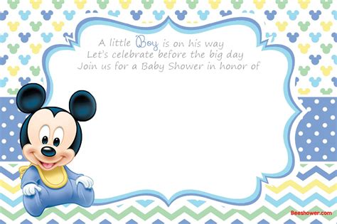 Look at our free baby shower printables to find a variety of invites in different designs & colors. FREE Printable Disney Baby Shower Invitations | DREVIO