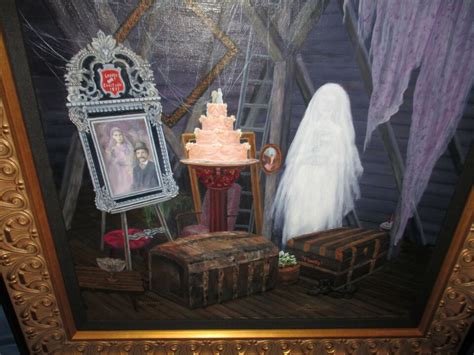 Haunted Mansion Signed Disney Original Art Larry Dotson Attic Bride
