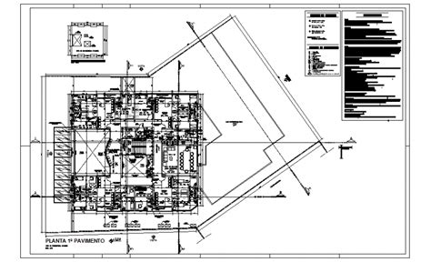 First Floor Layout Plan Details Of Multi Specialty Hospital Dwg File