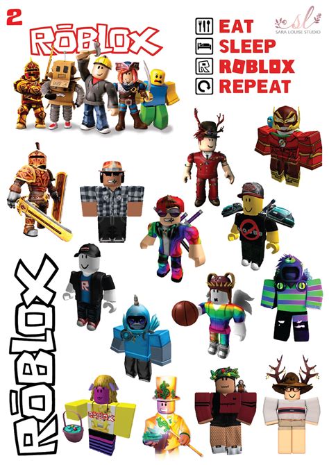 Roblox Stickers Waterproof Vinyl Stickers Sticker Sheet Etsy Uk