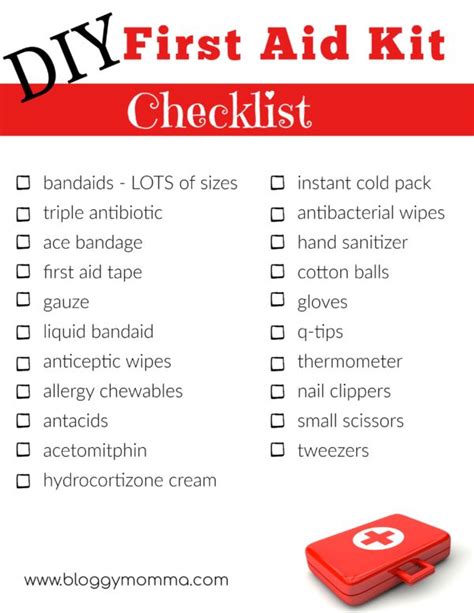 How To Perfectly Stock Your Homemade First Aid Kit Bloggy Momma