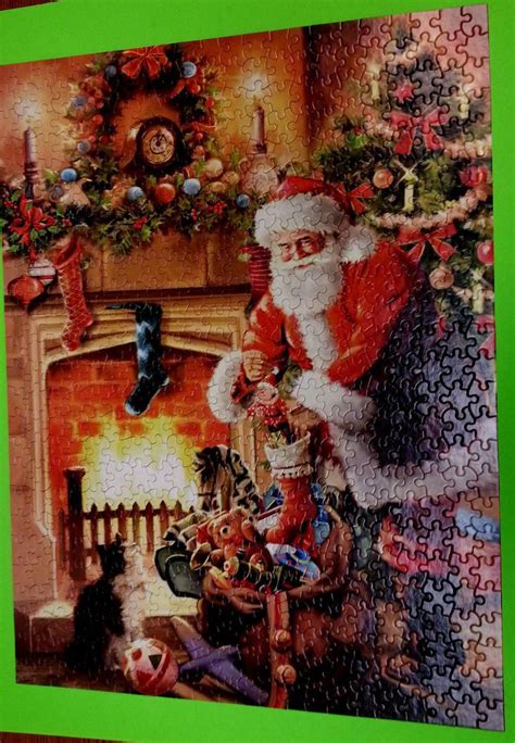 A Visit From Santa Claus Ceaco Jigsaw Puzzle Christmas Toys Fireplace
