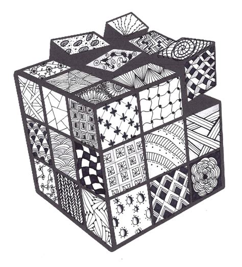 Knowing how to solve the rubik's cube is an amazing skill and it's not so hard to learn if you are patient. Zentangle Rubik's Cube | Rubicks cube, Rubix cube, Free ...