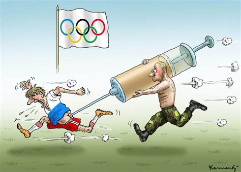 doping in russia cartoon movement