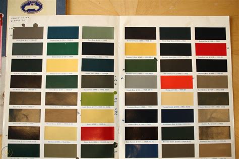 Model A Ford Paint And Finish Guide And Ppg Color Chart For Ford Model