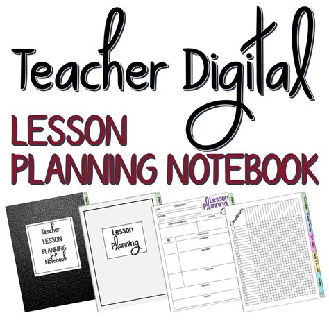 Teacher Digital Lesson Planning Notebook Etsy