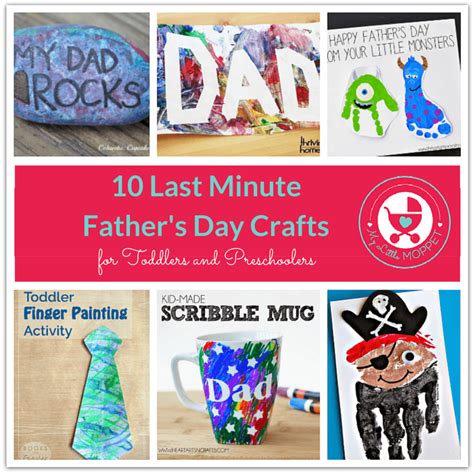 10 Last Minute Father's Day Crafts for Toddlers and Preschoolers - My