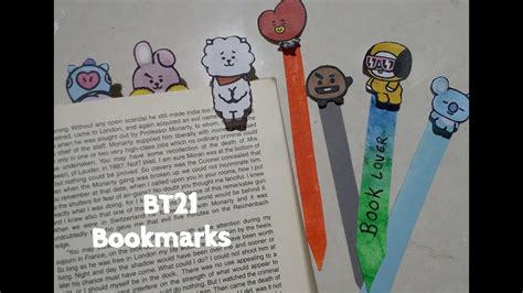 Bt21 Diy Bookmarks Rj Mang Scrap Paper Youtube