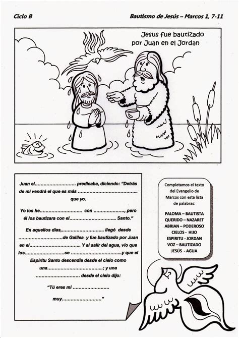 El Bautismo De Jesus Para Niños Resumen Resume Definition