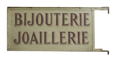 Vintage Riveted Double Sided Jewelry Sign Olde Good Things