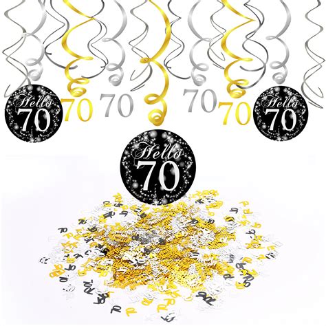 Buy 70th Birthday Decorationkonsait 70th Birthday Hanging Swirl