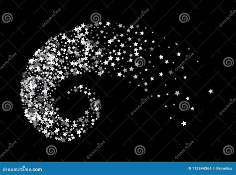 Stars Twisted In Swirl Or Vortex Stock Vector Illustration Of Shiny