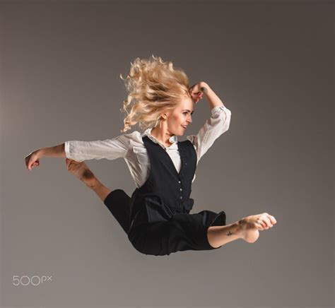 Beauty Blond Woman In Ballet Jump By Volodymyr Melnyk On 500px Women Beauty Blonde