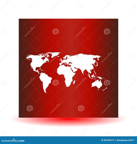 White Vector Map World Map Blank World Map Template World Map On A