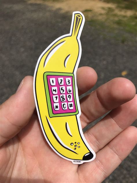 Banana Phone An Old Design On A New Material Rsticker