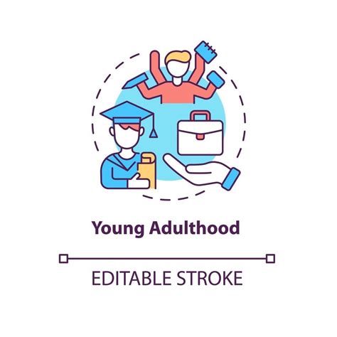 Young Adulthood Concept Icon 3297272 Vector Art At Vecteezy