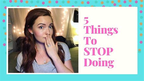 stop 🖐🏻 5 things you need to quit doing youtube