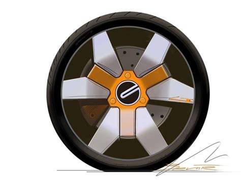 Car Wheel Concept Sketch Car Body Design