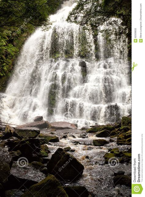 Waterfall In Tasmania Stock Image Image Of Tasmania 82509833