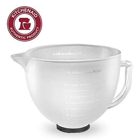 Kitchenaid K5gbf Tilt Head Frosted Glass Bowl With Measurement Markings