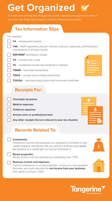 Simple Checklist To Make Filing Your Taxes Easier Tangerine