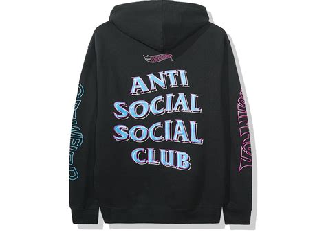 Anti Social Social Club X Hot Wheels Hoodie Fw19 Black Fw19