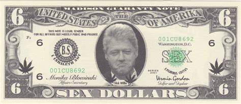 6 Sex Dollars Bill Clinton Exonumia Numista