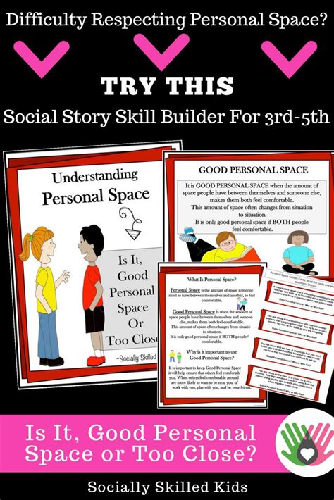 Personal Space Social Skills Story And Activities For 3rd 5th Grade Teaching Social Skills
