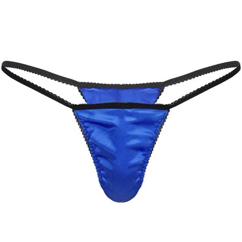 Buy Mens Low Rise Underwear Satin Silky T Back Tanga Mini Micro Bikini