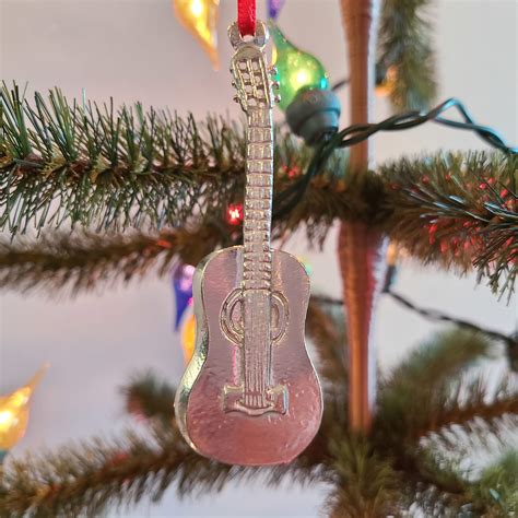 Pewter Guitar Christmas Ornament Tristar Adventures