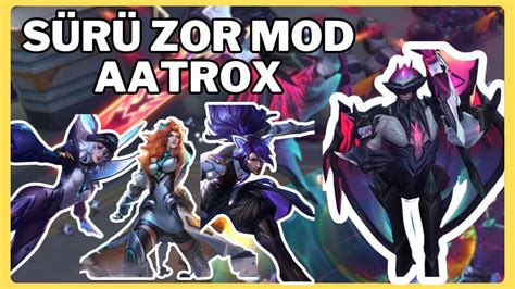 Lol S R Modu Aatrox Tek Yed Zor Modda Ret C L Ms Z Leona Youtube