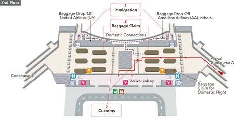 San Francisco International Airportterminal Map Airport Guide Jal International Flights