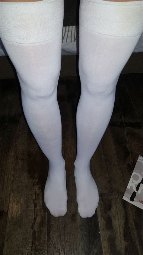 Used Dirty White High Knee Socks Etsy