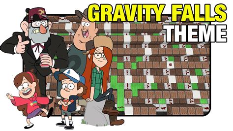 Gravity Falls Theme Minecraft Xbox Noteblock Song Youtube