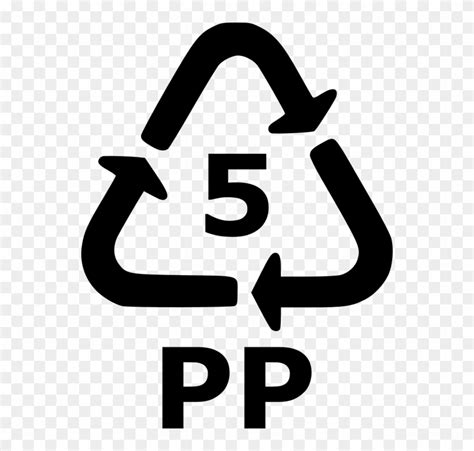 Recycle 5 Pp Recycling Plastic Sign Symbol Icon Simbolo De