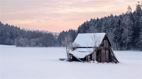 Hütte Im Schnee Ii Foto And Bild Jahreszeiten Winter Natur Bilder Auf